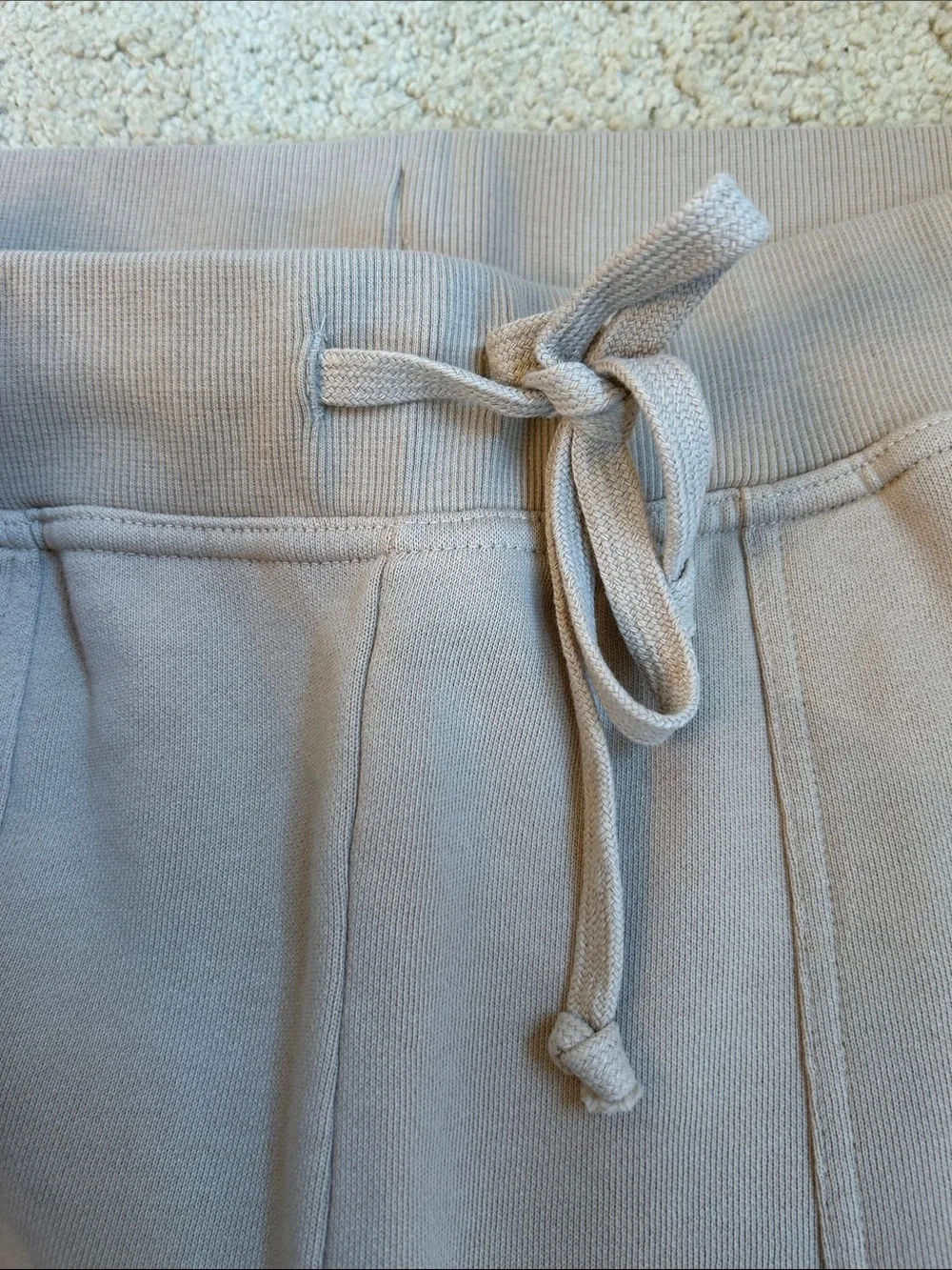 Able Women's Drawstring Joggers - Light Tan - size M - like new!